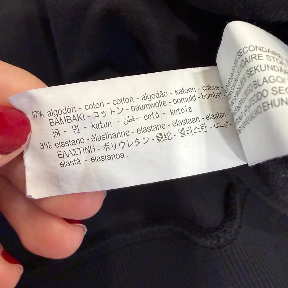 Zara Black Crewneck Sweatshirt